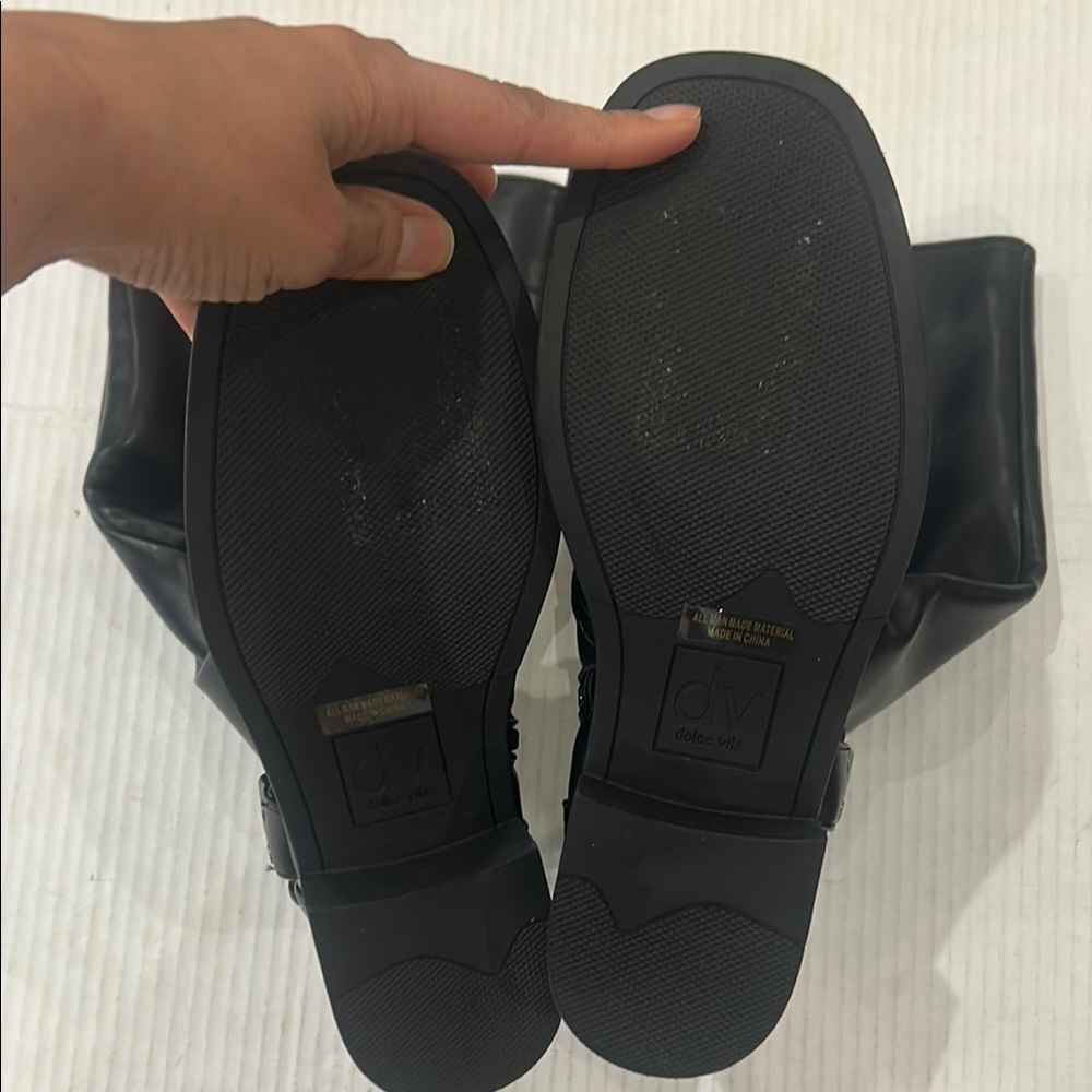 NWOT Dolce Vita Black Ardell Tall Buckle Boot Size 6.5 - Picture 11 of 17